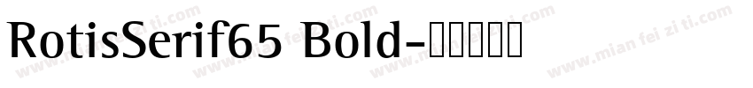RotisSerif65 Bold字体转换